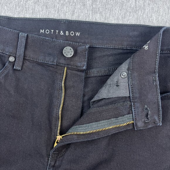 Mott & Bow Slim Jay Ryns Jeans Mens 32x30 (Fits 33x30) Black Stretch Denim - Picture 9 of 16